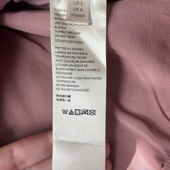 NWT FREE PEOPLE | Payton Paper Bag Faux Leather Skirt in Mauve Swoon - Size 2 - Picture 7 of 10